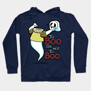 Funny Cute Victorian Shakespeare Ghost Funny Boo Retro Vintage Meme Hoodie